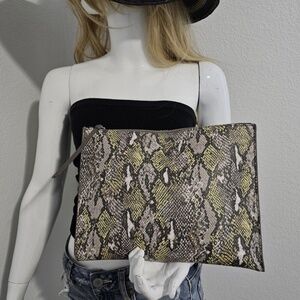 Banana Republic Faux Snakeskin Clutch